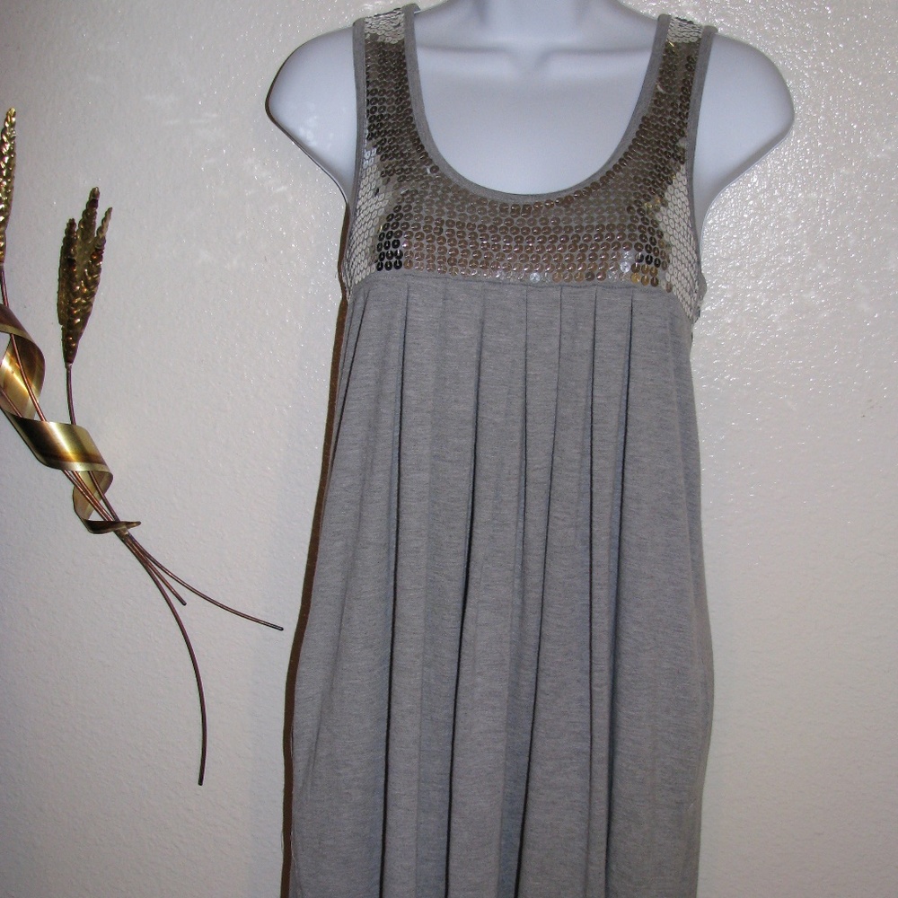 Sequin and Gray Top
